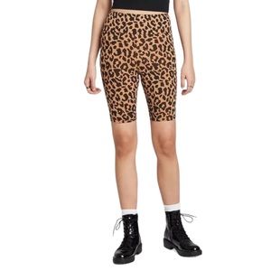 NEW Women's High-Rise Bike Shorts in Leopard Print - Wild Fable Plus Size XXL